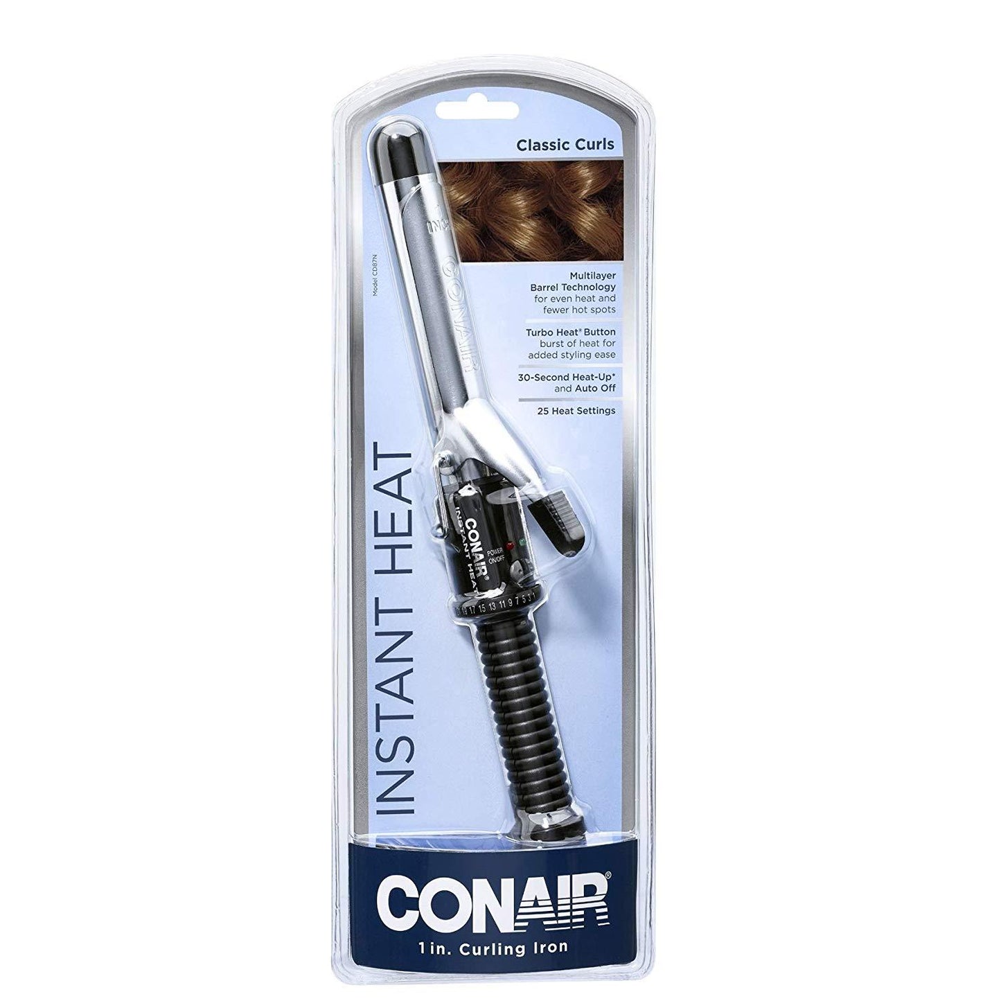 Conair Instant Heat Curling Iron, 1-inch Curling Iron