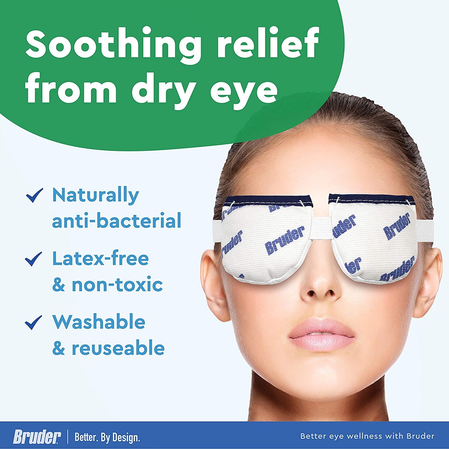 Bruder Moist Heat Eye Compress, Relieves Dry Eye