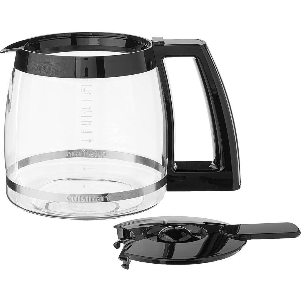 Cuisinart 14 Cup Replacement Glass Carafe, Black, 14 Cup