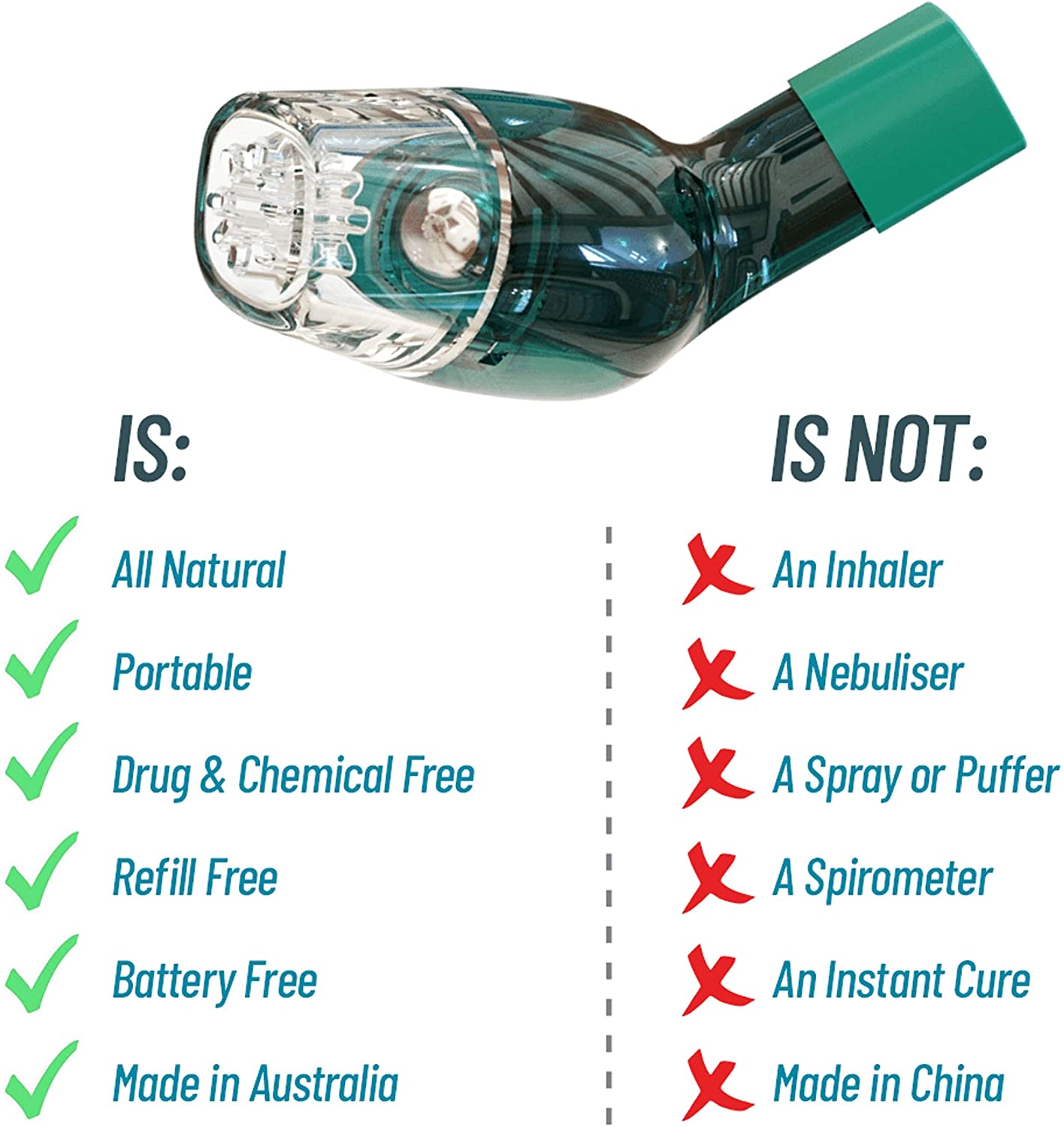 AirPhysio Mucus Clearance And Lung Expansion Device Positive Expiratory Pressure (PEP)