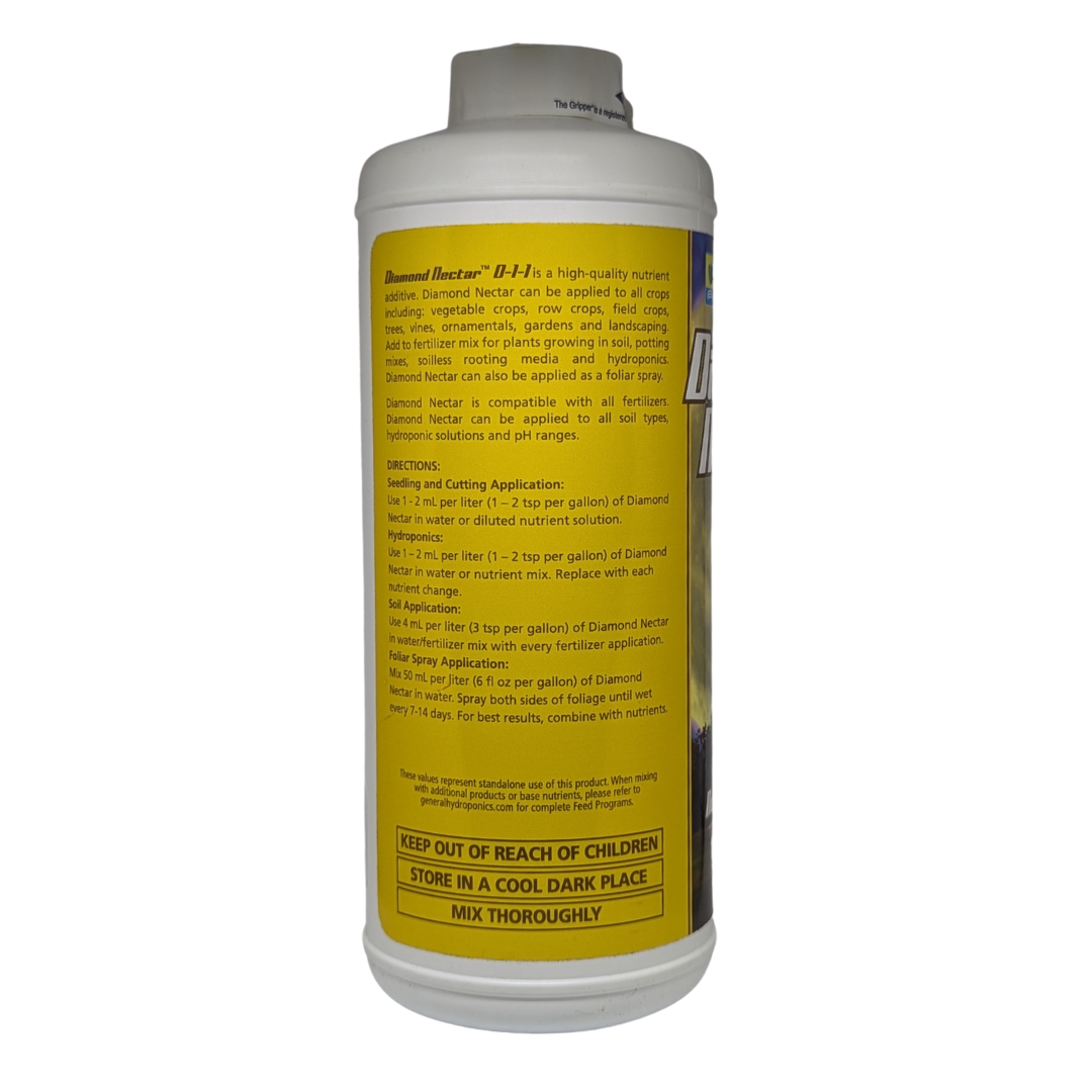 General Hydrophonics Diamond Nectar 0-1-1 Nutrient Additive, 946 ml / 0.96 kg