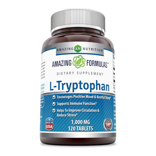 Amazing Nutrition Amazing Formulas L-Tryptophan 1000 Mg, 120 Tablets