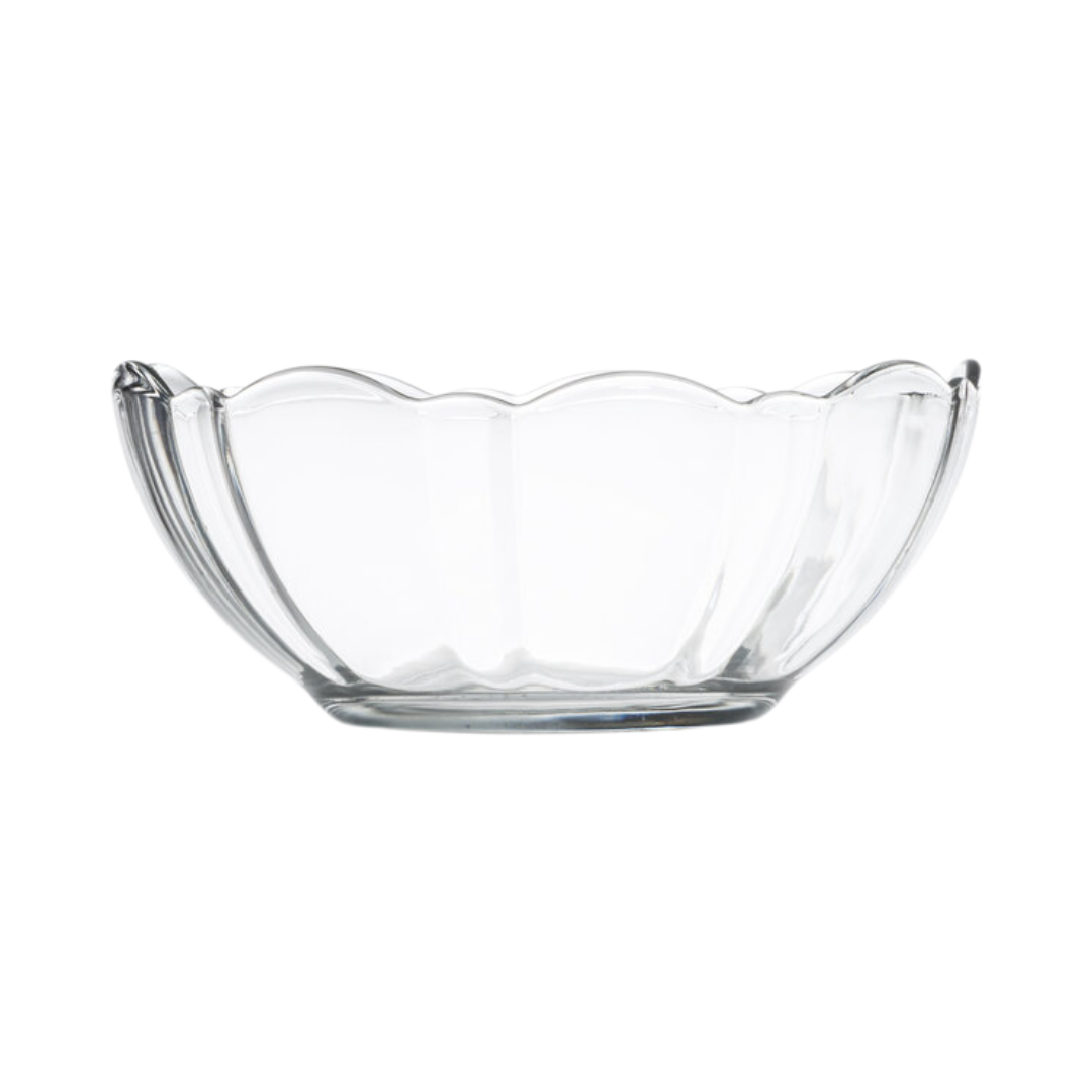 Arcade Scalloped Edge Glass Bowl