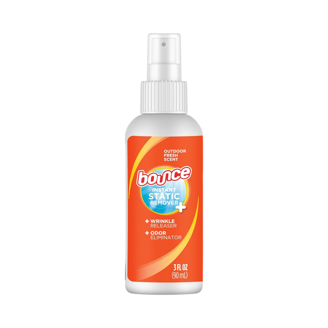 Bounce Instant Fabric Static Remover Outdoor Fresh Scent, 3 oz / 90 ml
