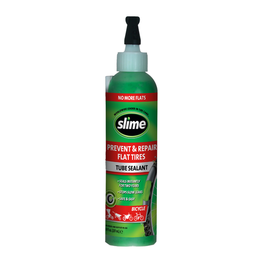 Slime Prevent & Repair Flat Tires Tube Sealant for Bicycle, 8 oz / 237 ml