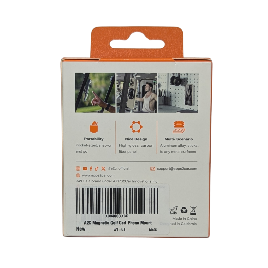 A2C Magnetic Phone Mount Compatible with MagSafe IOS/Android Devices, 1 Piece