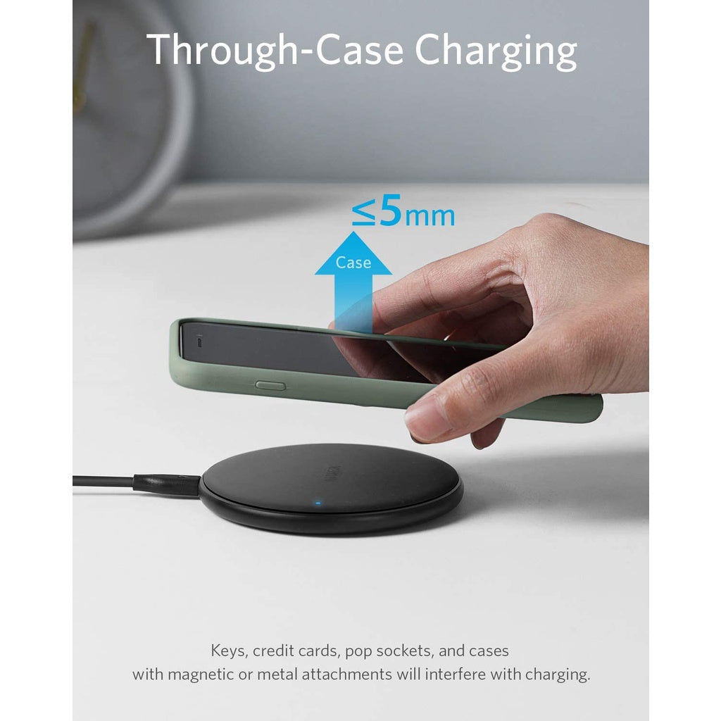 Anker PowerWave PAD Wireless Charger, Qi-Certified, 10W Max