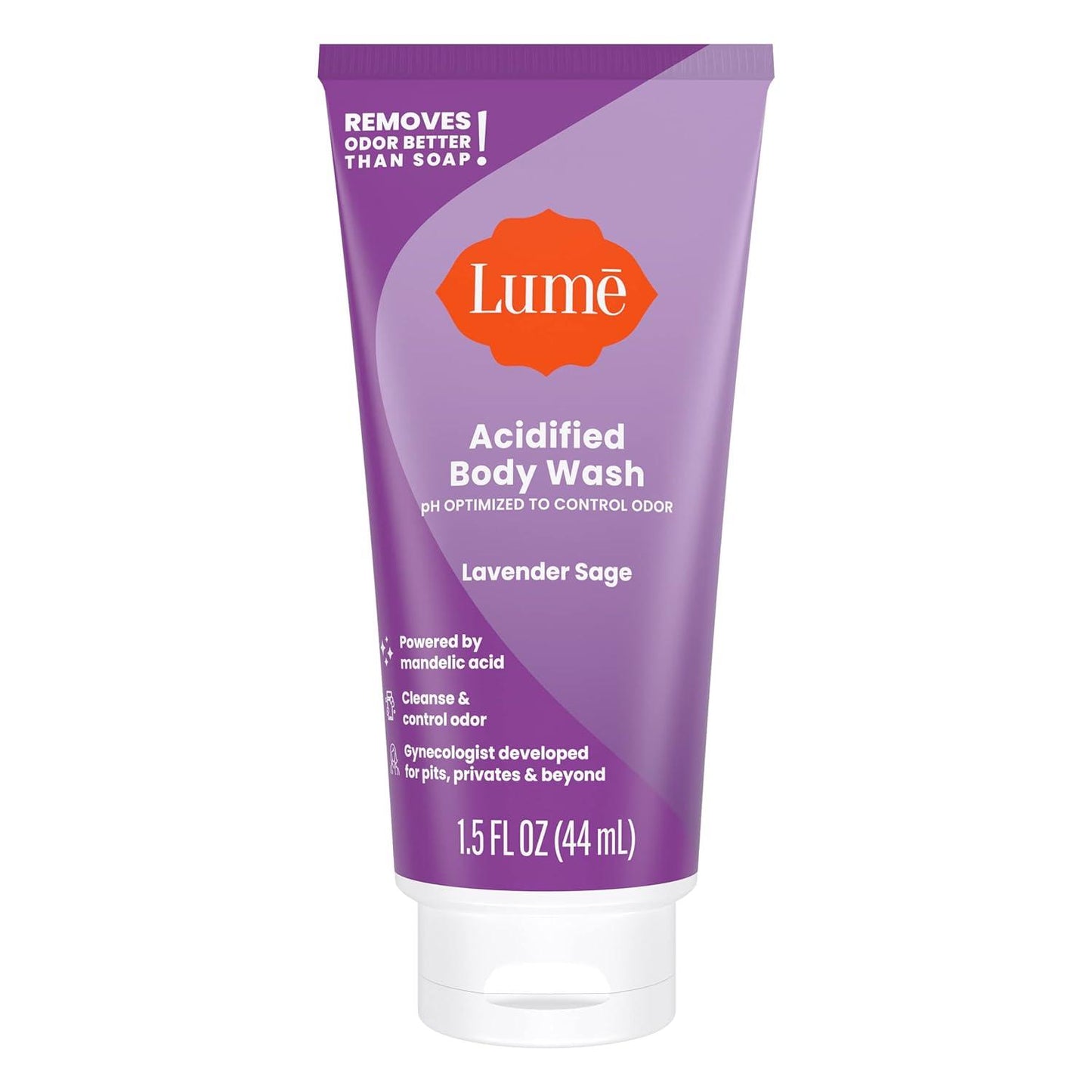 Lume Acidified Body Wash Control Odor 1.5 fl oz (44ml)