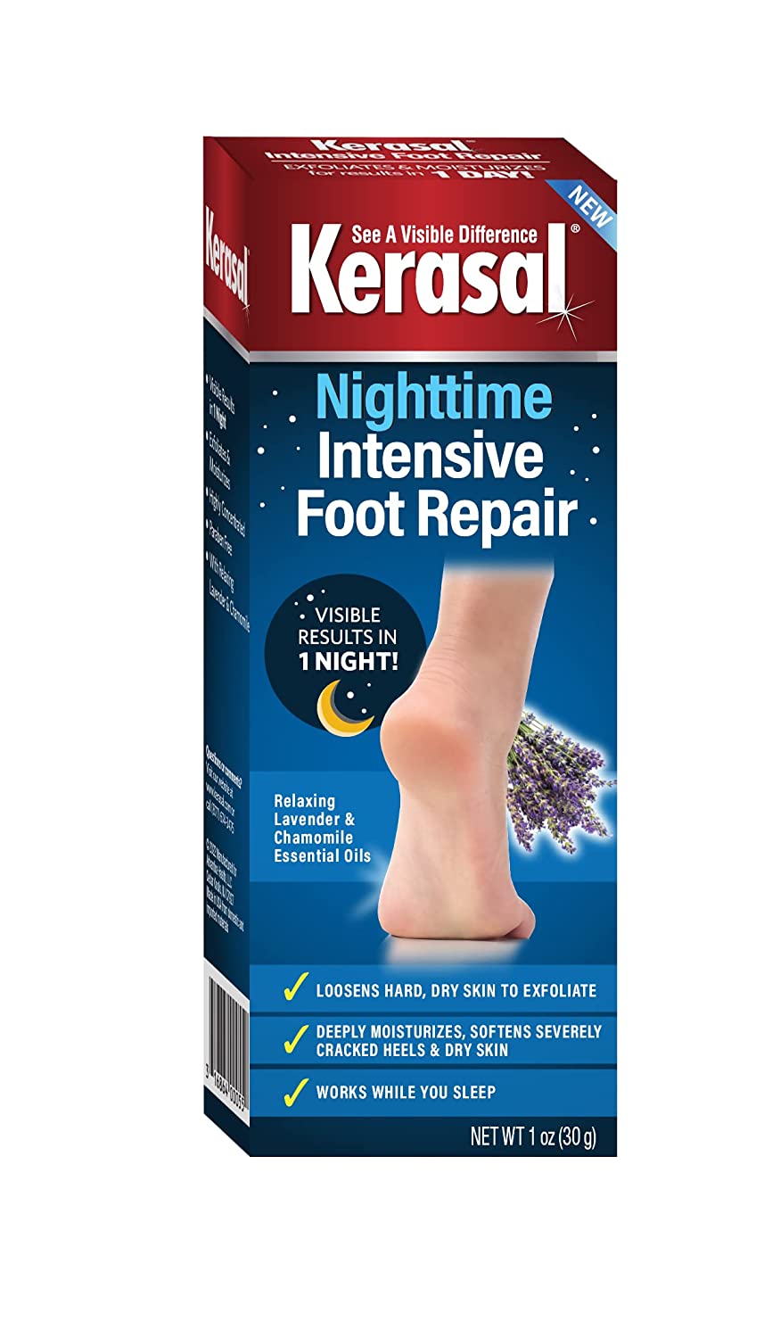 Kerasal Nighttime Intensive Foot Repair, 1 oz / 30 g