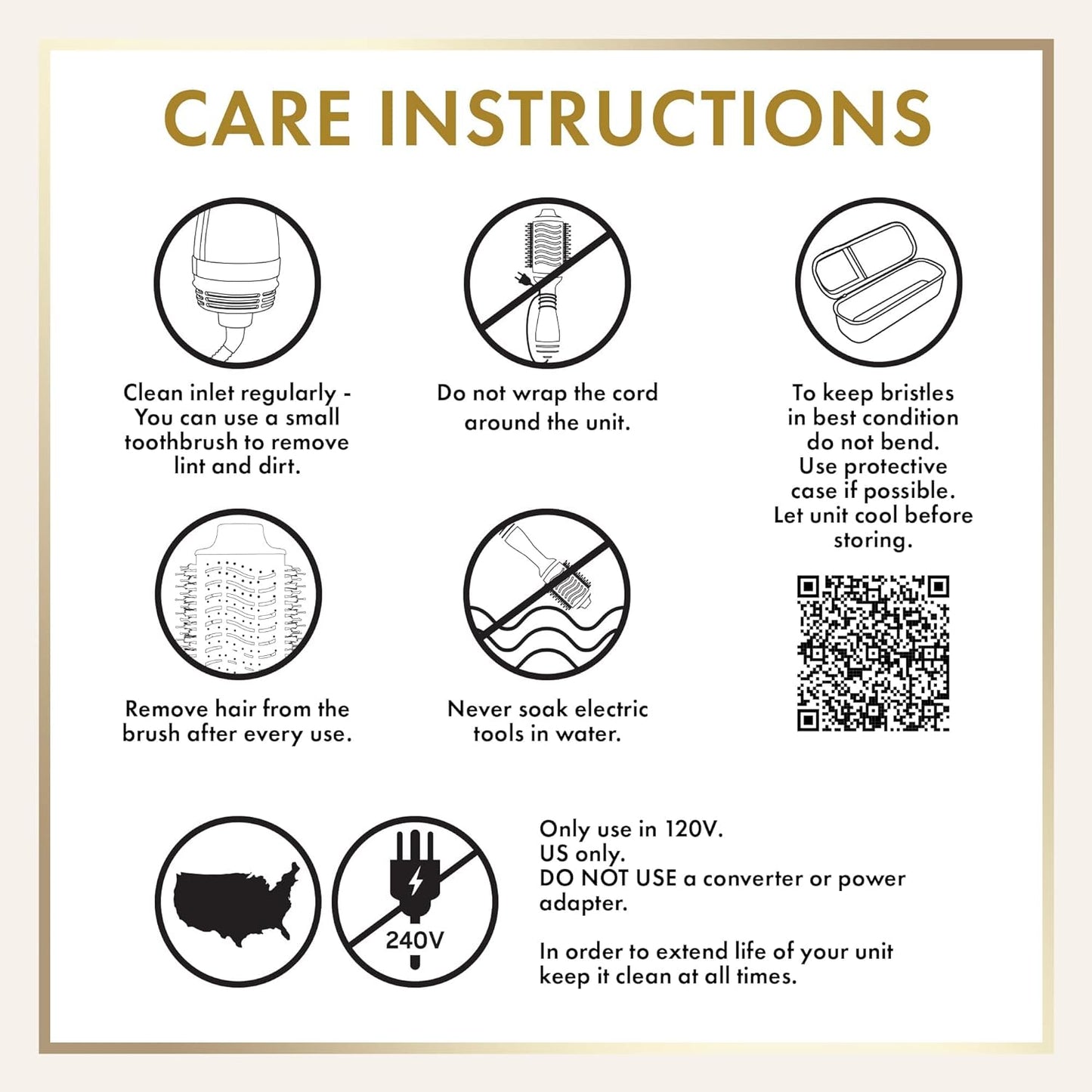 Hot Tools Pro Artist 24k Gold Collection One-Step Blowout and Volumizer Hair Dryer