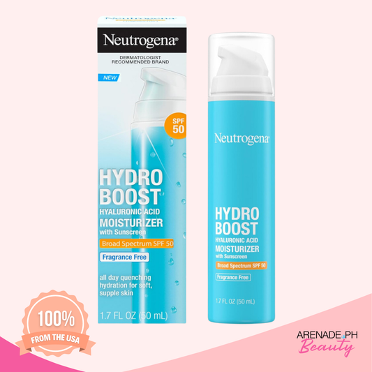 Neutrogena Hydro Boost Hyaluronic Acid Moisturizer with Sunscreen SPF 50, Fragrance-Free (50ml)