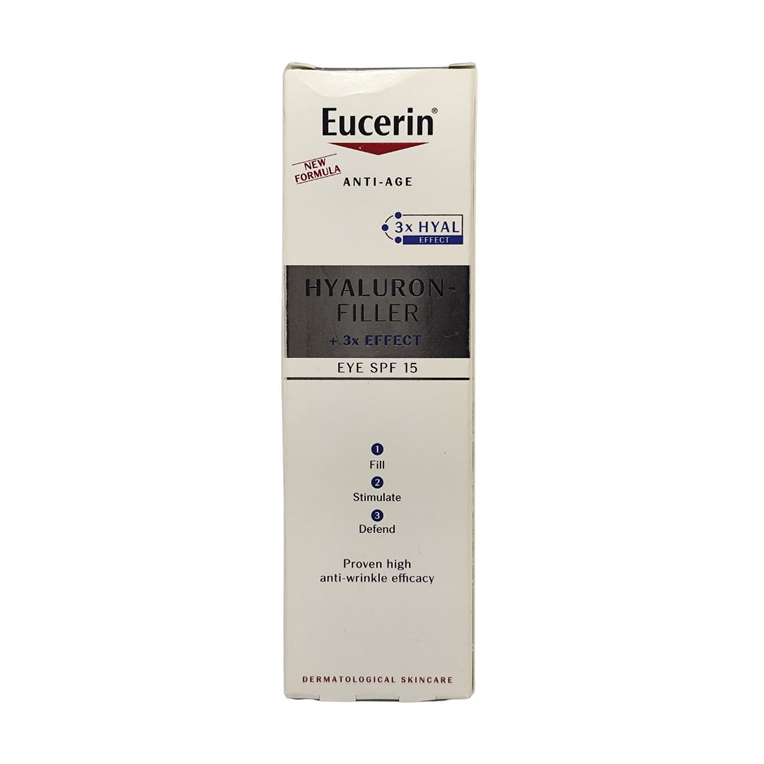 Eucerin Hyaluron-Filler + 3x Effect Eye Cream SPF 15, 15 ml