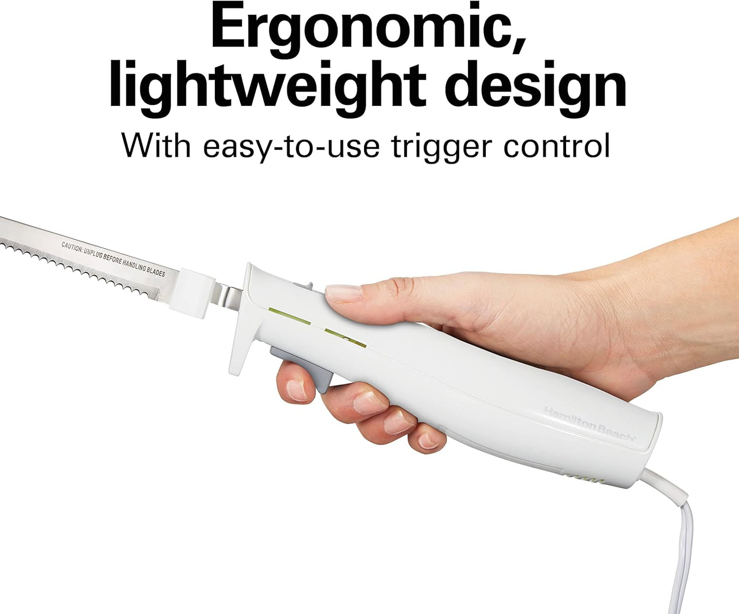 Hamilton Beach Electric Kitchen Knife with Fork & Case Set