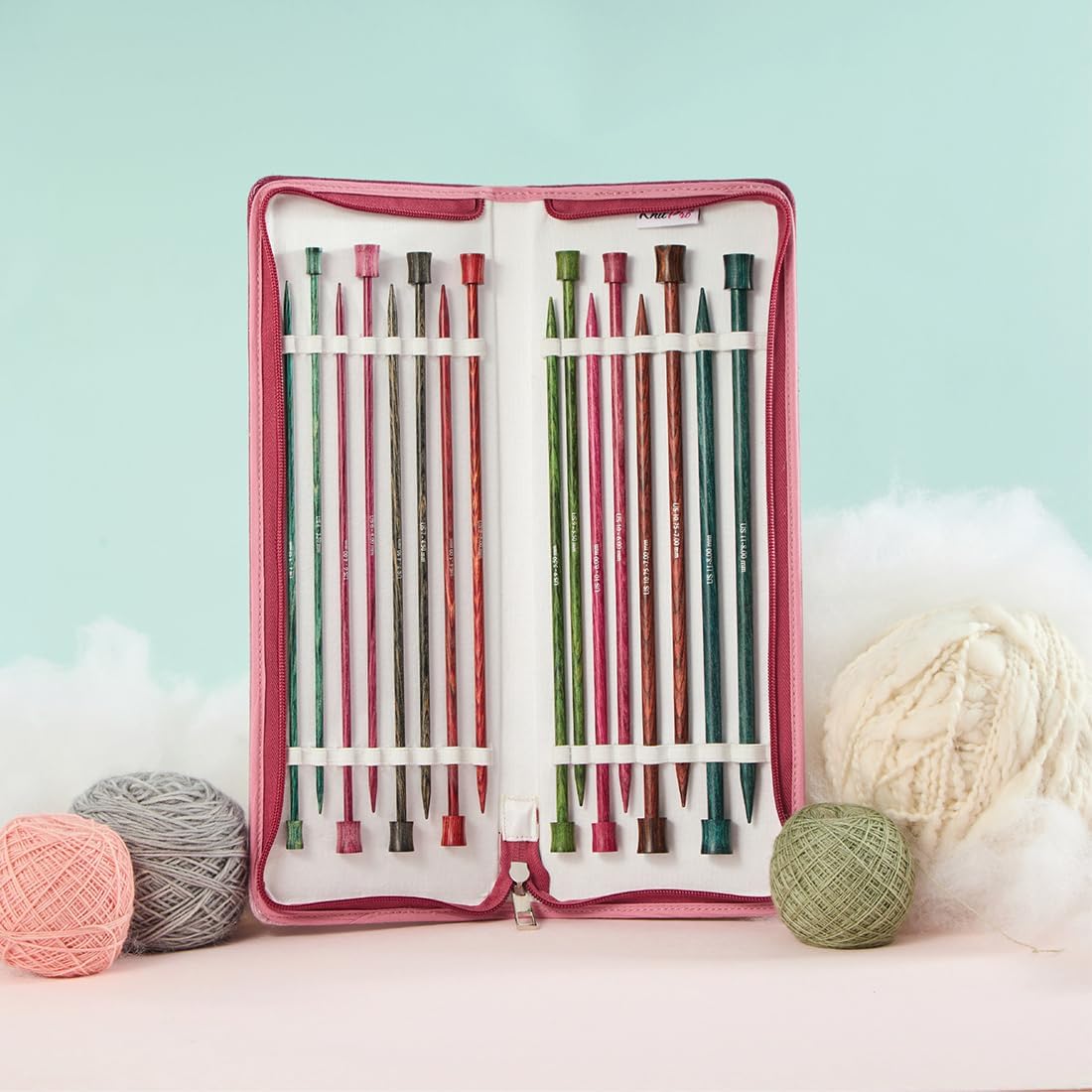 KnitPro Dreamz Deluxe Single Pointed Needle Set, 25 cm - (200645)