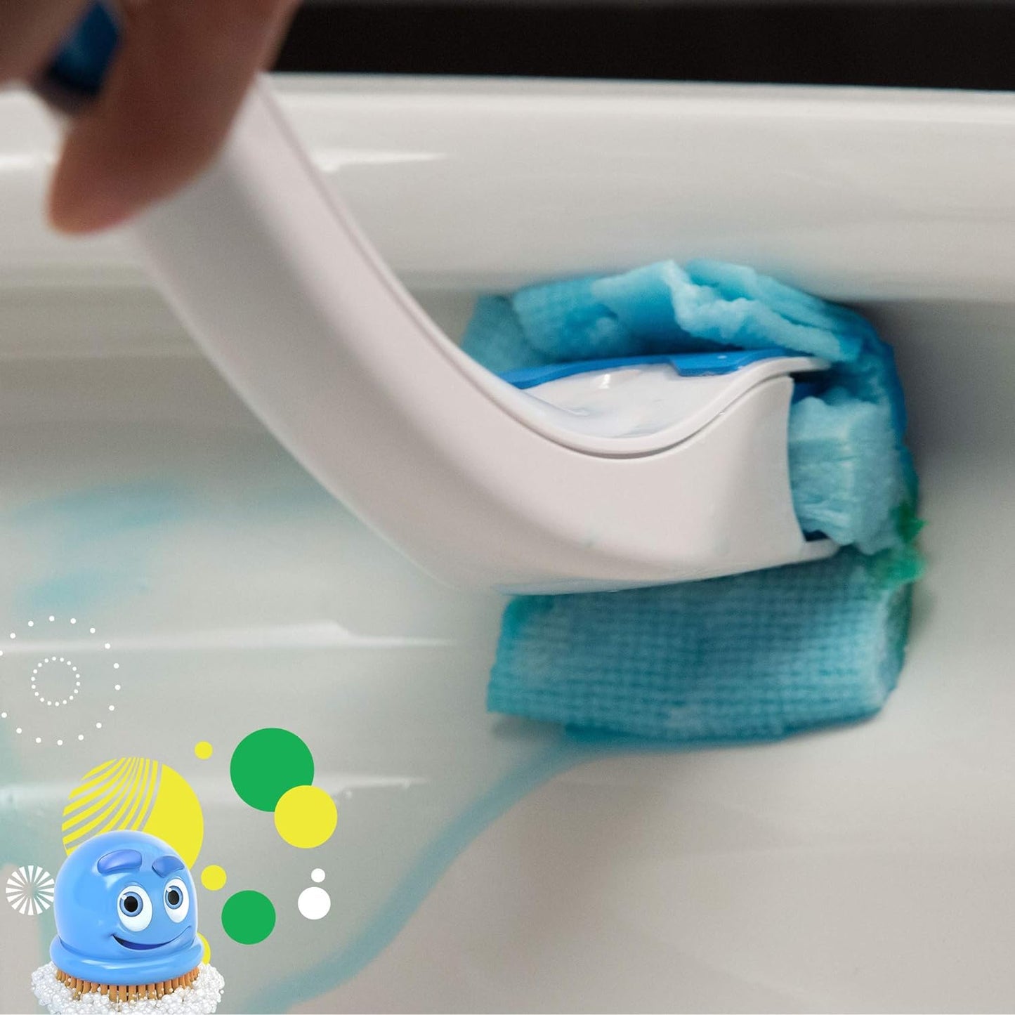SC Johnson Scrubbing Bubbles Toilet Cleaning System Citrus Scent (1 Wand, 4 Pads, 1 Stand)