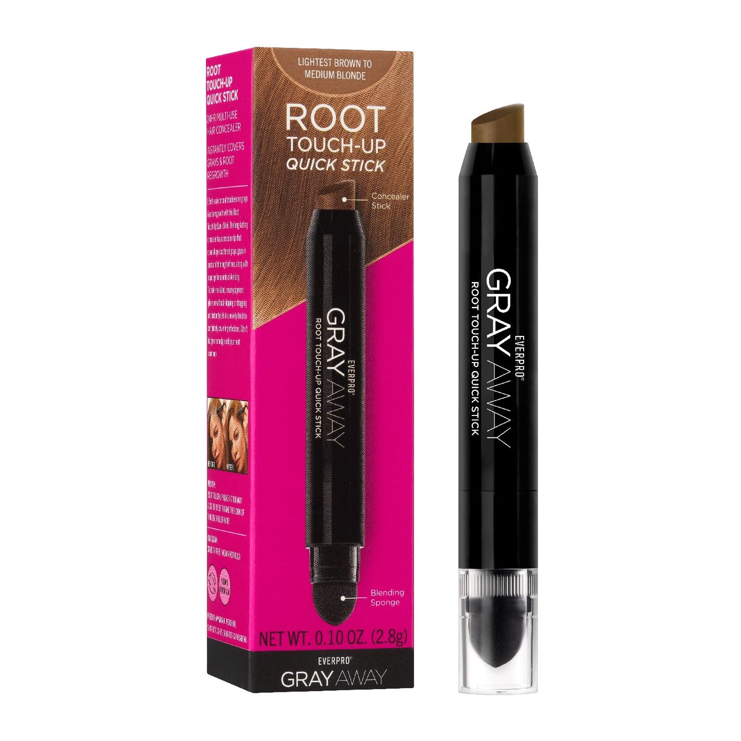 Everpro Gray Away Root Touch-up Quick Stick, 2.8 g / 0.10 oz