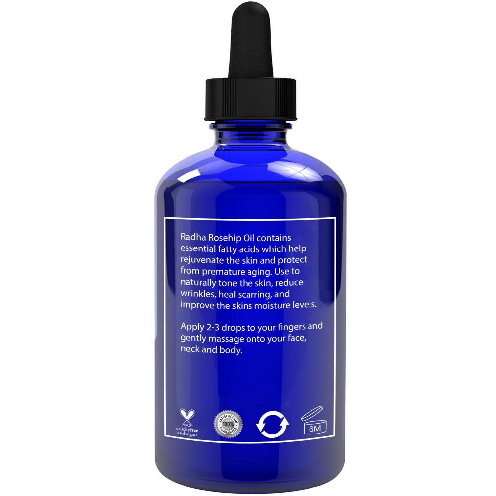 Skin Care Radha Rosehip Oil 4 oz (100% Pure &Natural)