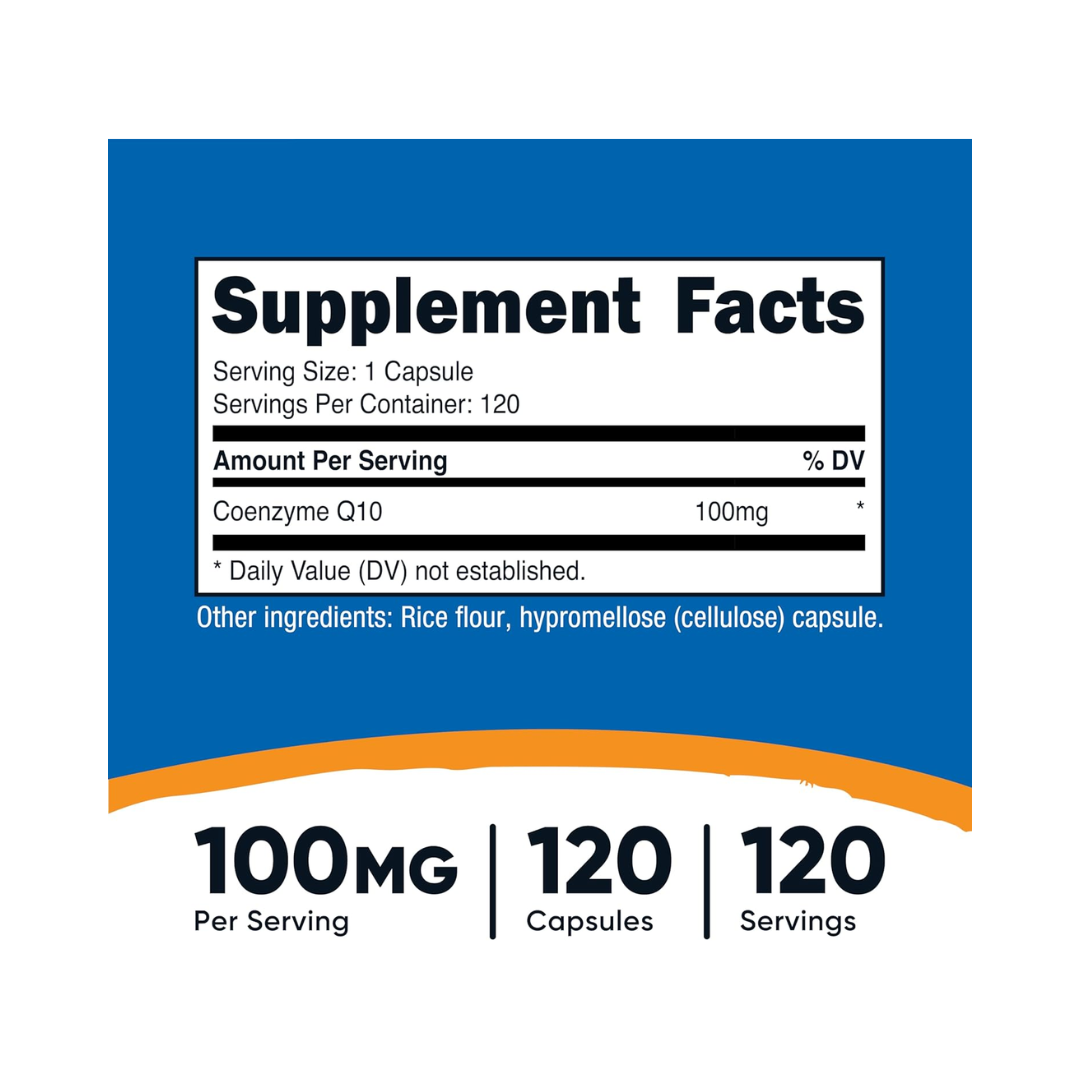 Nutricost CoQ10 100 mg, 120 Capsules