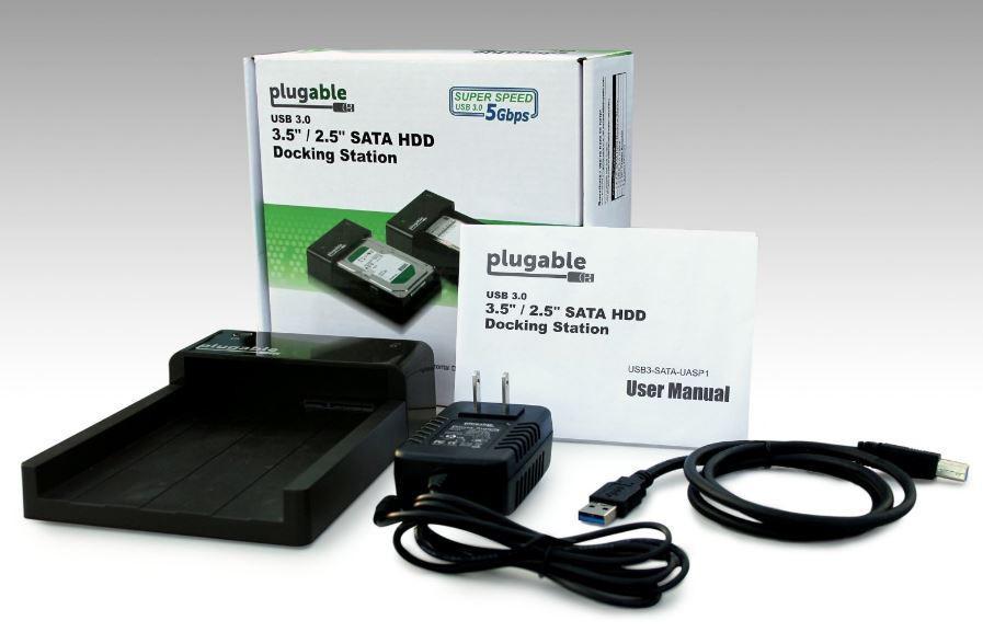 Plugable USB 3.0 (3.5 / 2.5 SATA HDD / SDD) Docking Station