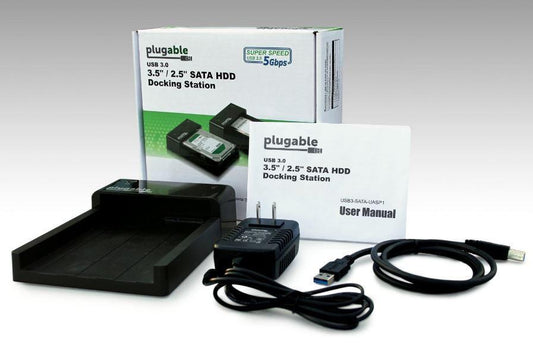 Plugable USB 3.0 (3.5 / 2.5 SATA HDD / SDD) Docking Station