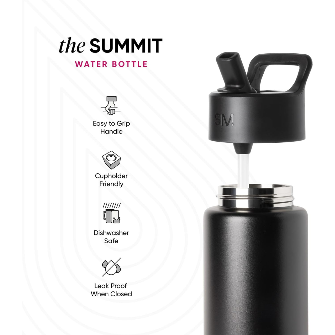 Simple Modern Kids Summit Water Bottle with Straw Lid Confetti, 14 oz