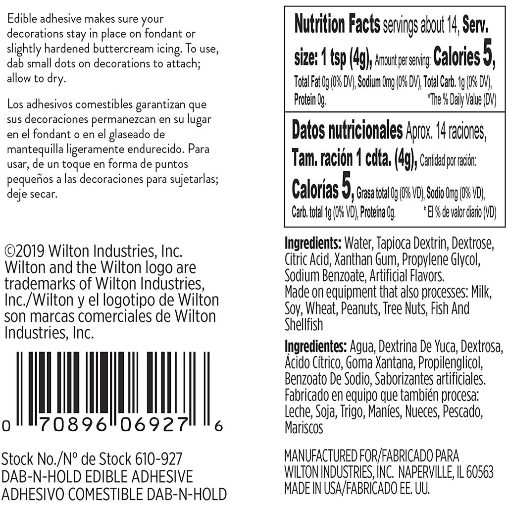Wilton Dab-N-Hold Edible Adhesive, 2 fl.oz / 59ml