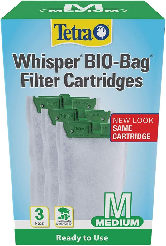 Tetra Whisper Bio-Bag Filter Cartridges Ready To Use Medium - 3 Pack