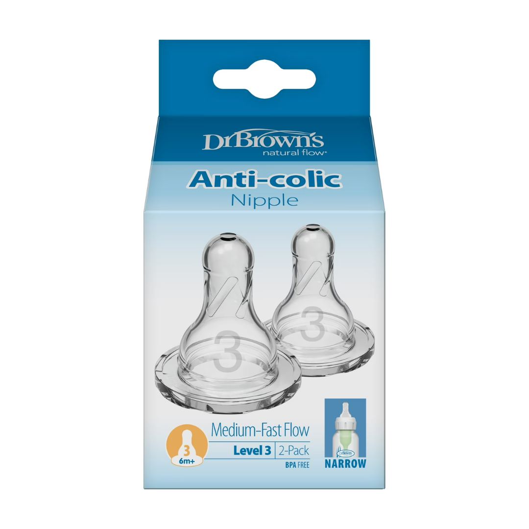 Dr. Brown's Natural Flow Anti-Colic Nipple, 2 Count