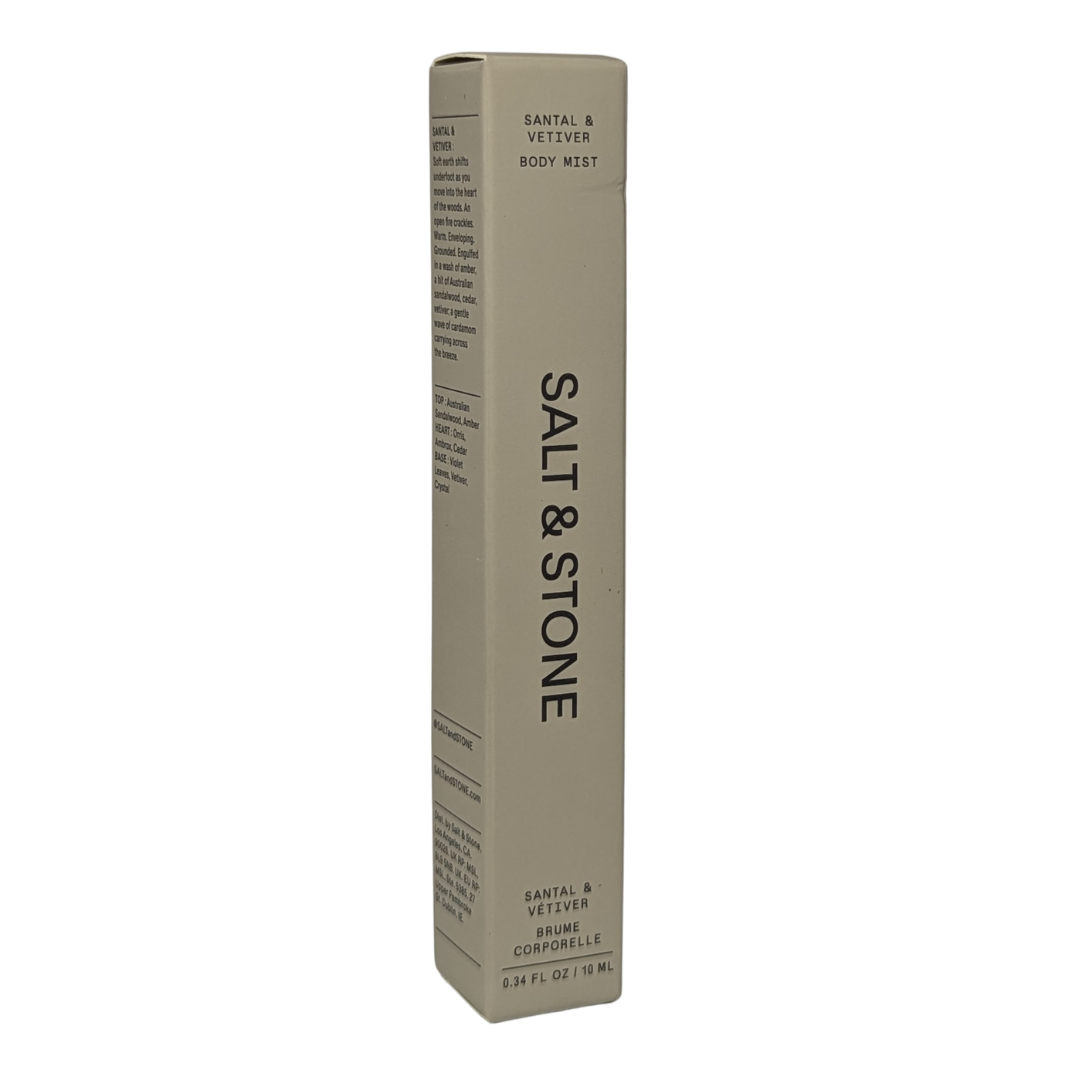 Salt & Stone Santal & Vetiver Body Mist, 10 ml / 0.34 fl oz