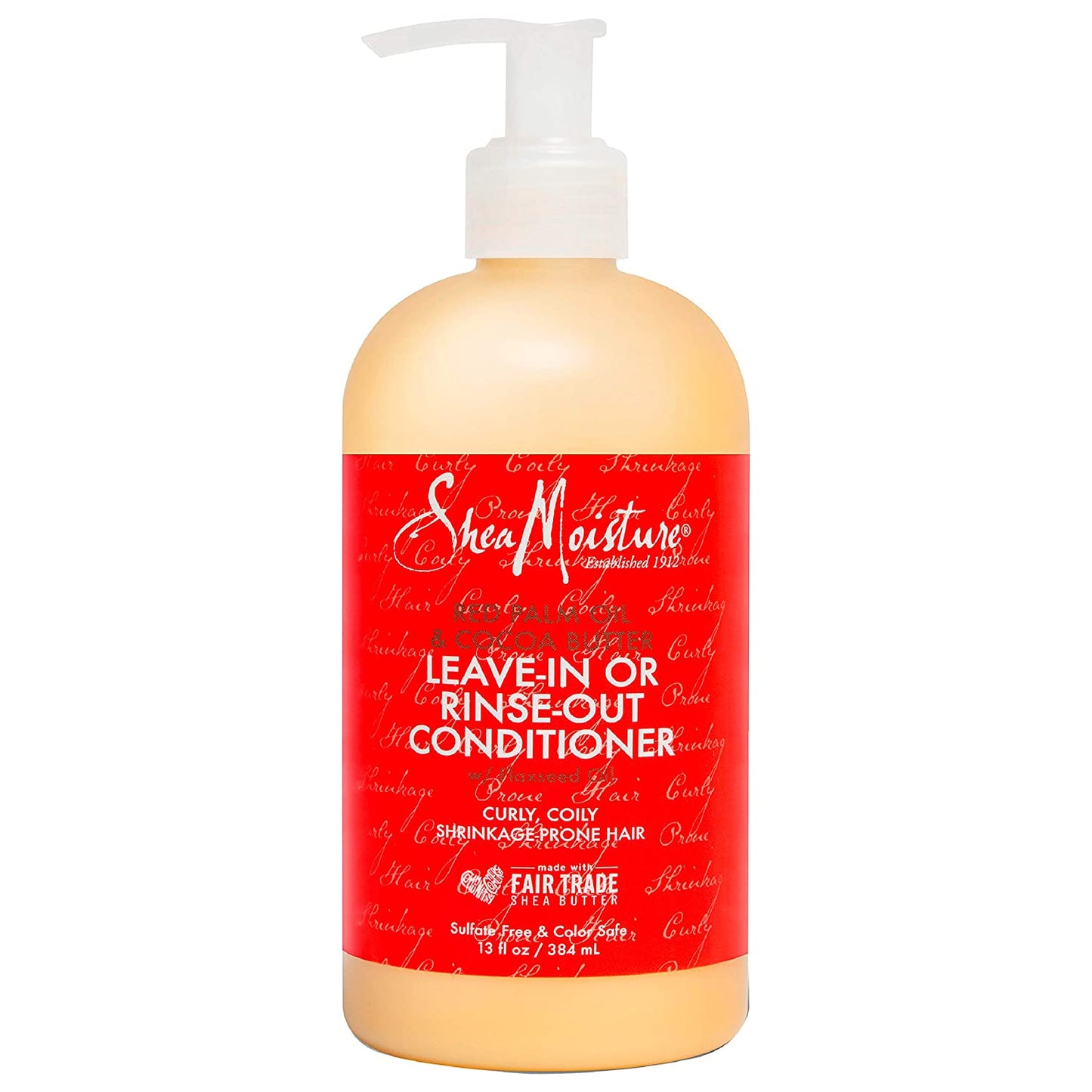 SheaMoisture Red Palm Oil & Cocoa Butter Leave-In or Rinse-Out Conditioner with Flaxseed Oil. 13 fl.oz / 384 ml