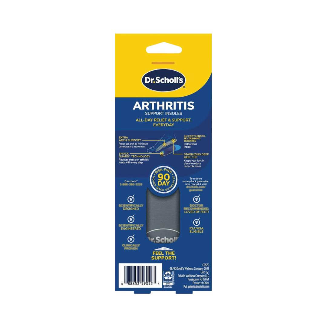 Dr. Scholl’s Arthritis Support Insoles Women’s Sizes 6 - 10, 1 Pair