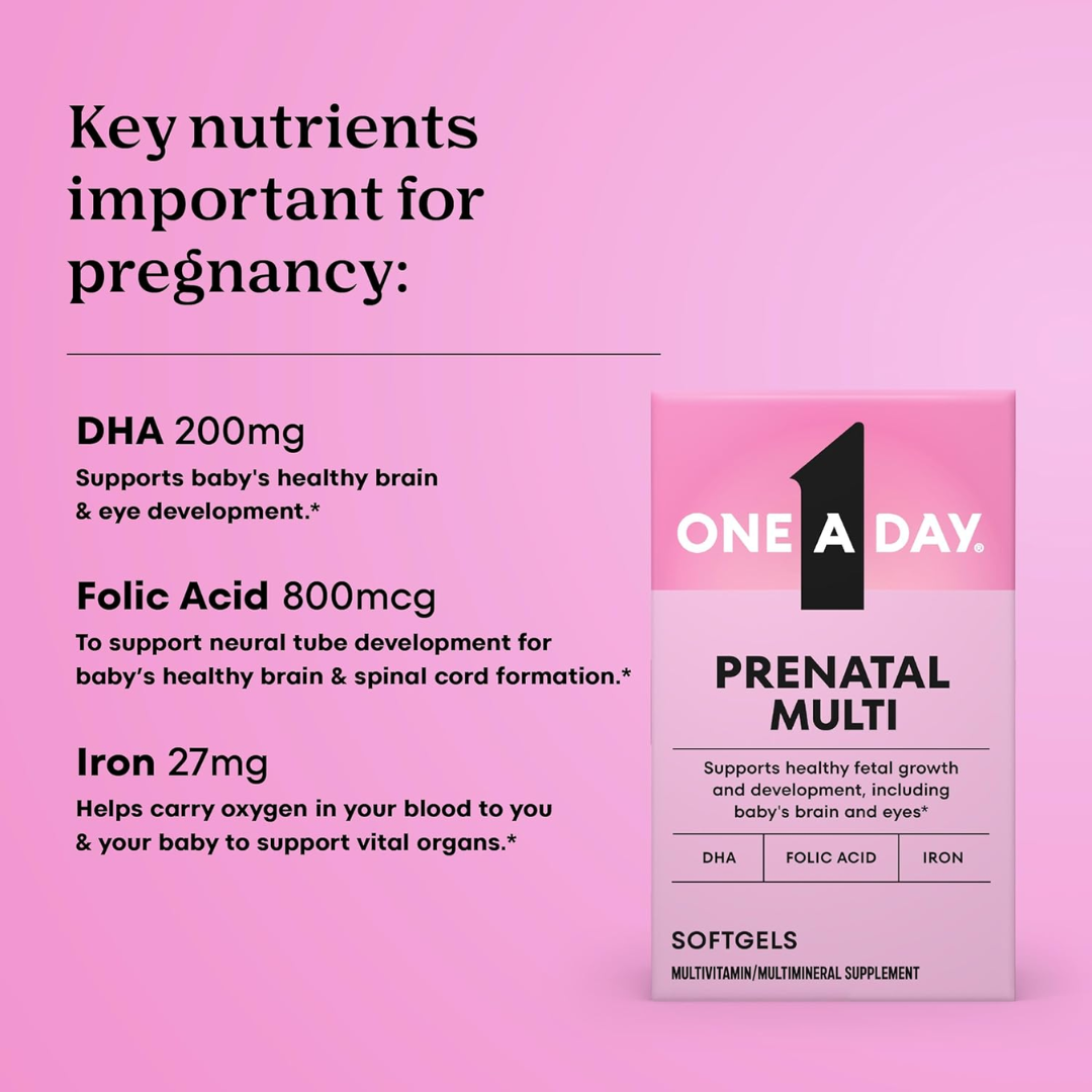 One A Day Womens Prenatal 1 Multivitamins - 30 Soft Gels