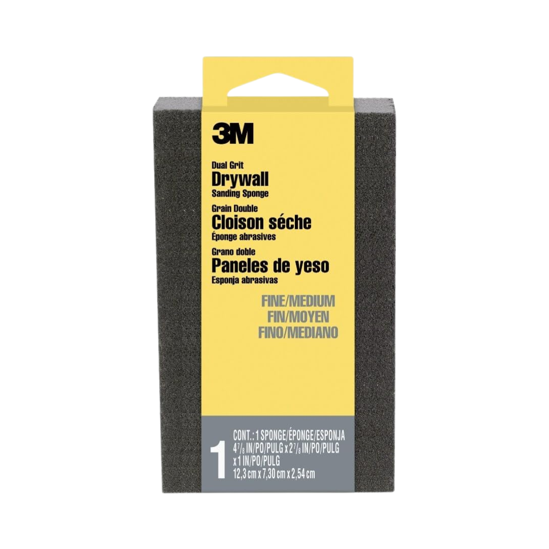 3M Dual Grit Drywall Sanding Sponge, 1 Count