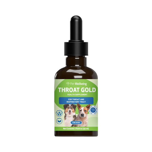 Pet Wellbeing Throat Gold for Dogs, 2 oz / 59 ml