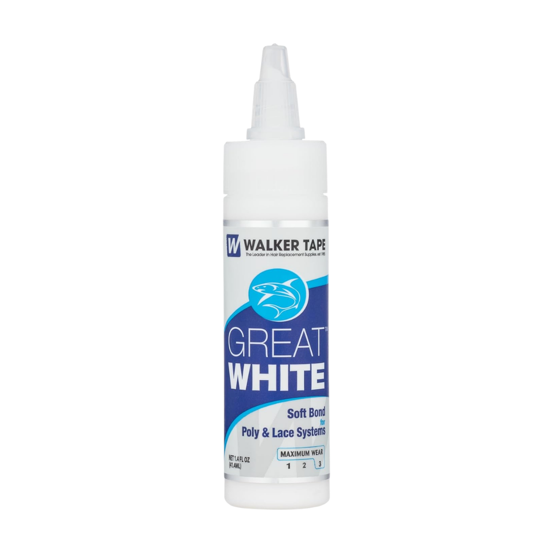 Walker Great White Waterproof Hair System Adhesive Twist Top, 1.4 oz / 41.4 ml
