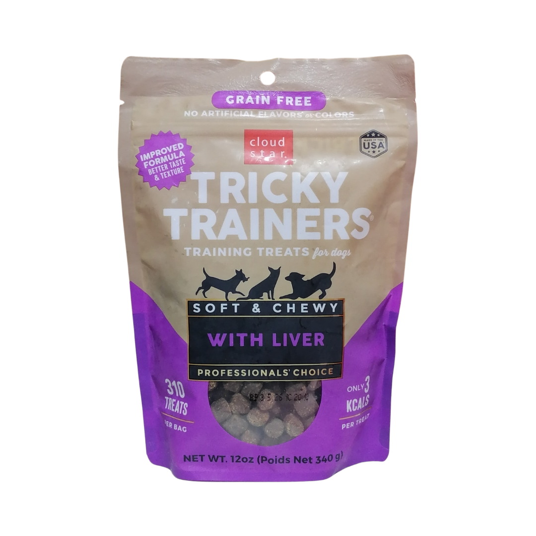 Cloud Star Tricky Trainers Soft & Chewy with Liver 310 Treats for Dogs, 12 oz