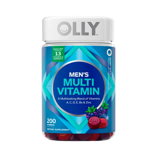 OLLY Men's Multivitamin Berry Bold Flavor, 200 Gummies