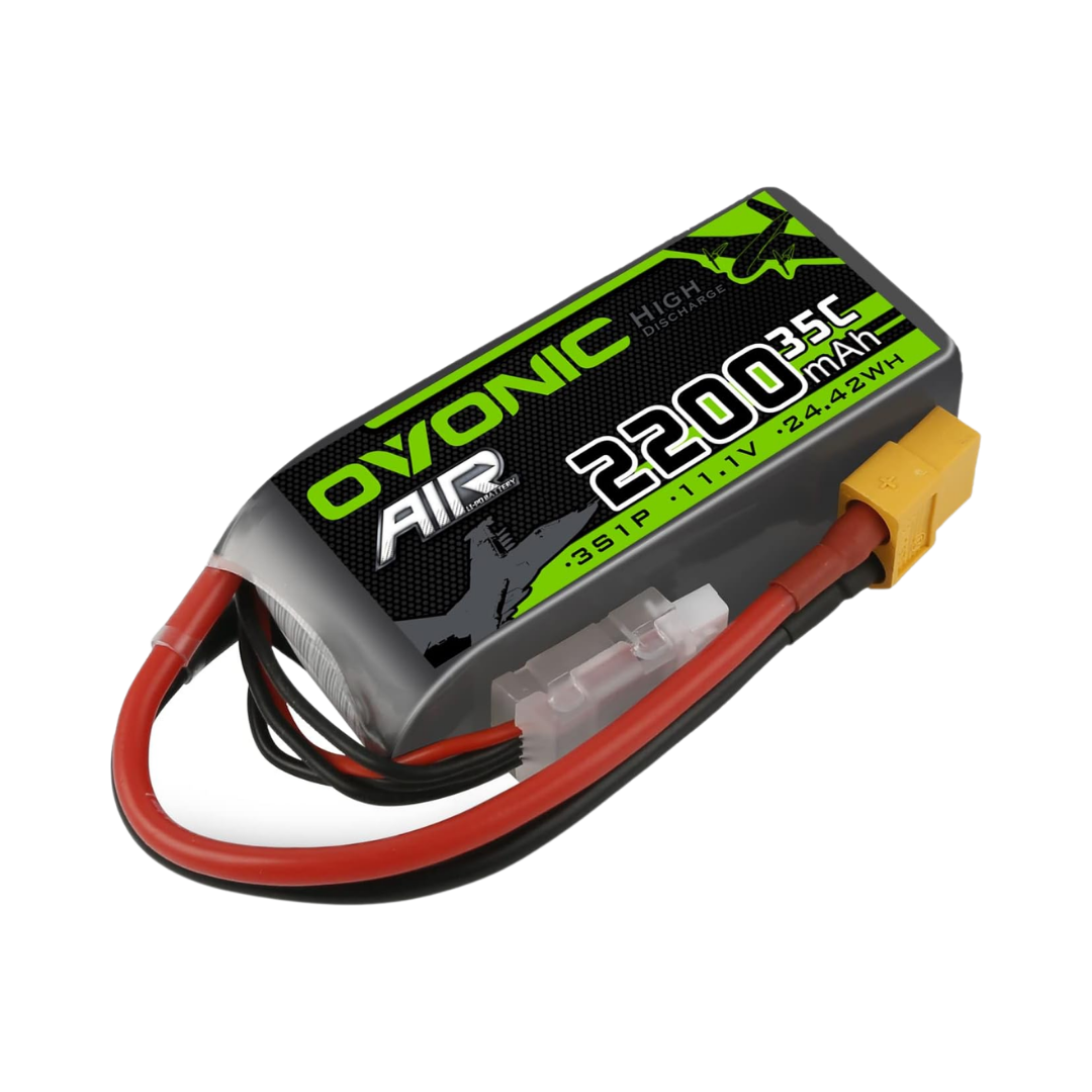 Ovonic 3s Lipo Battery 35C 2200mAh 11.1V Lipo Battery with XT60 Plug, 1 Count