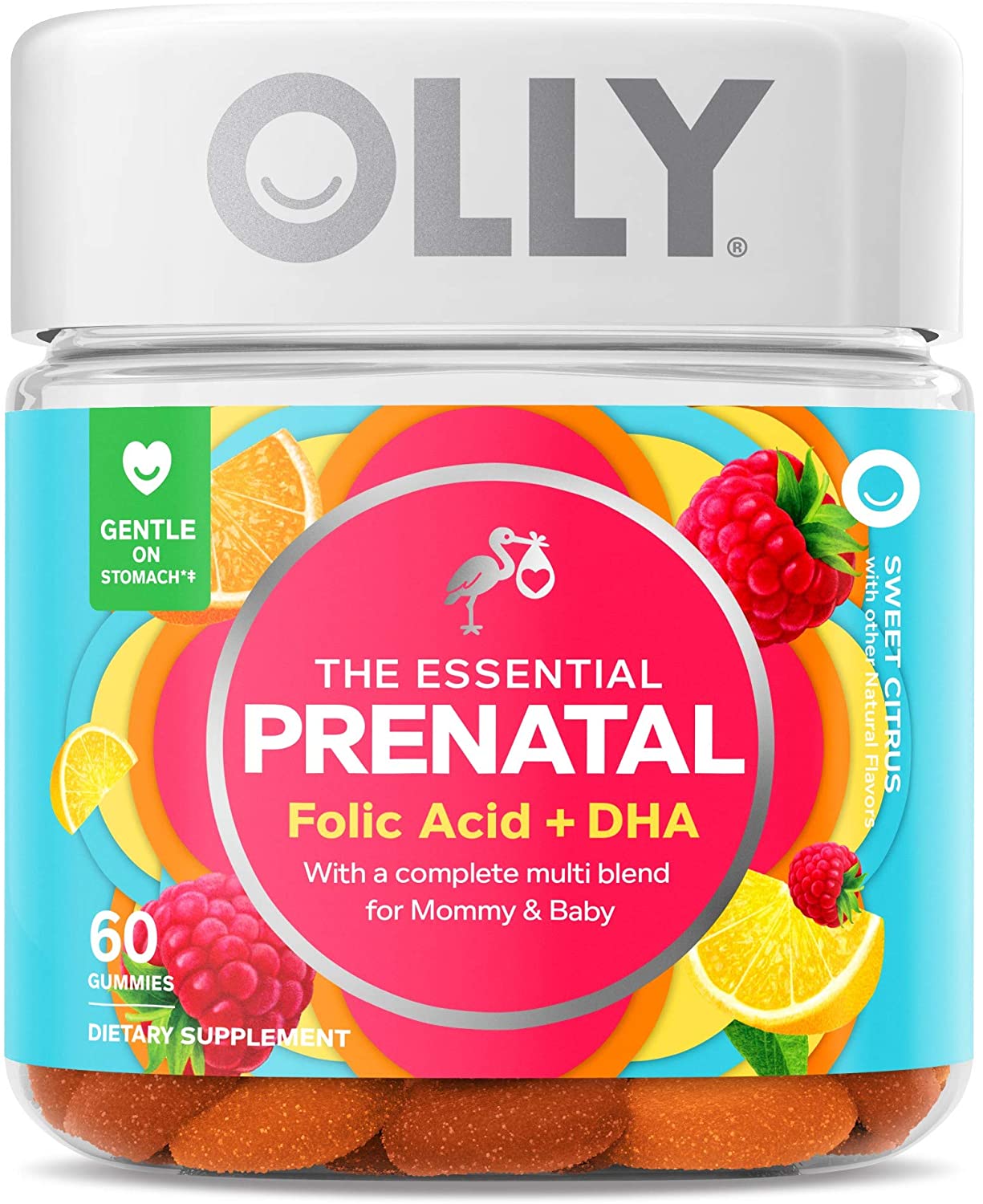 Olly The Essential Prenatal Gummies with Folic Acid + DHA, 60 Gummies