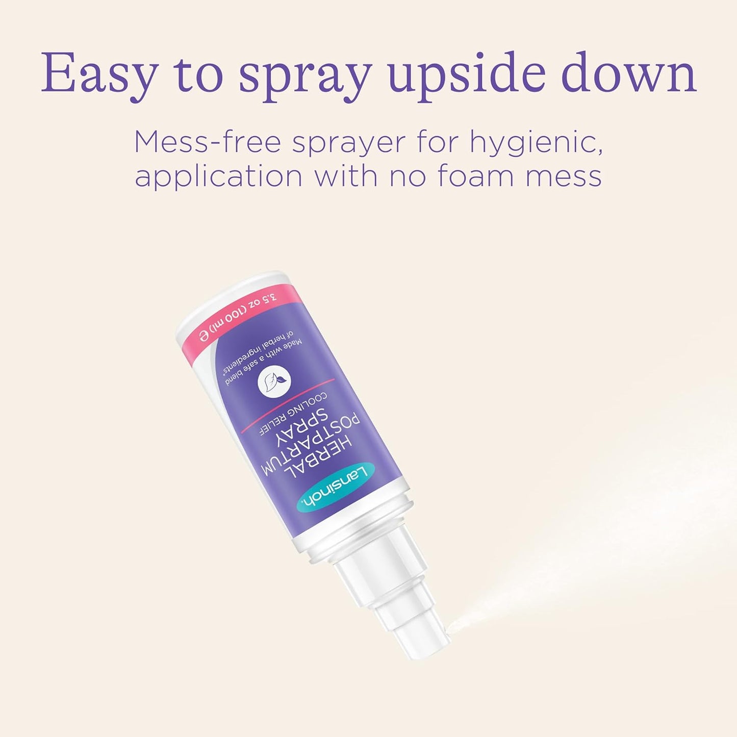 Lansinoh Herbal Postpartum Spray Cooling Relief - 3.5oz / 100ml