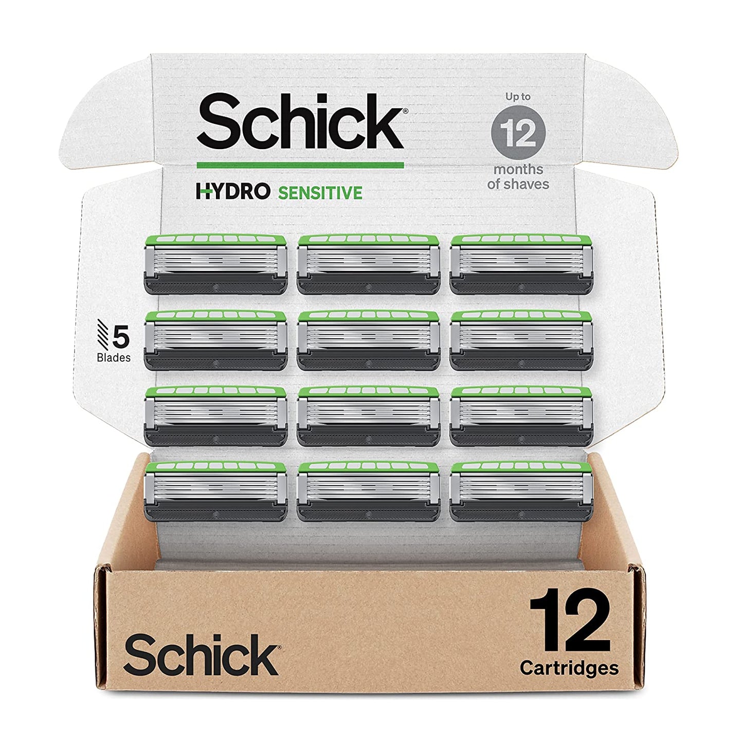 Schick Hydro Sensitive Refills — Schick Razor Refills for Men, Men’s Razor Refills
