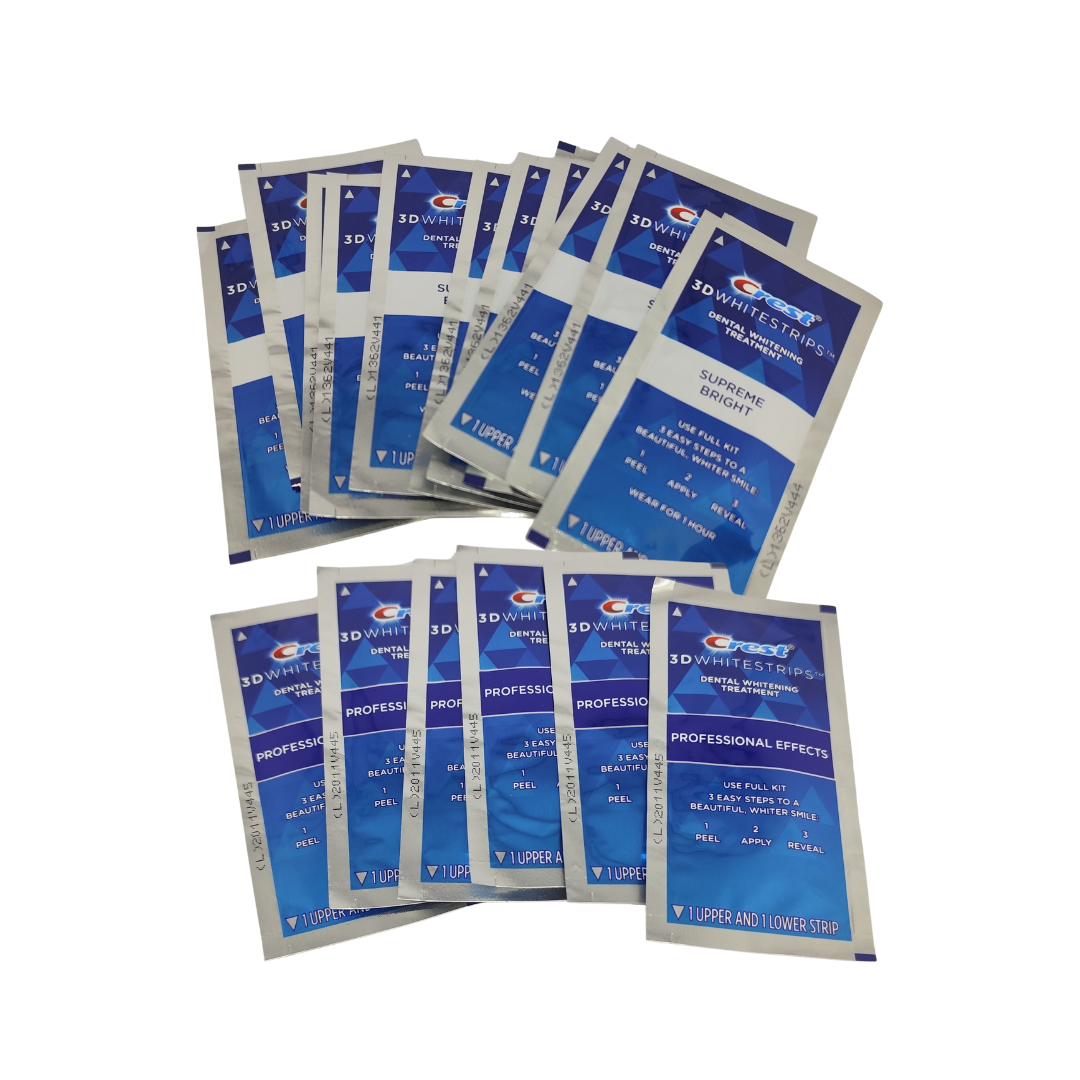 Crest 3D Whitestrips, 6 Professional Effects and 11 Supreme Bright Strips