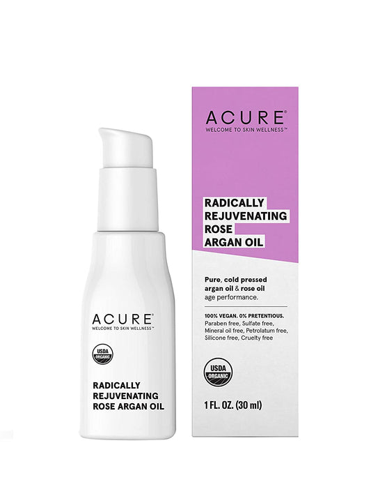 ACURE Radically Rejuvenating Rose Argan Face Oil, 1 fl.oz / 30ml