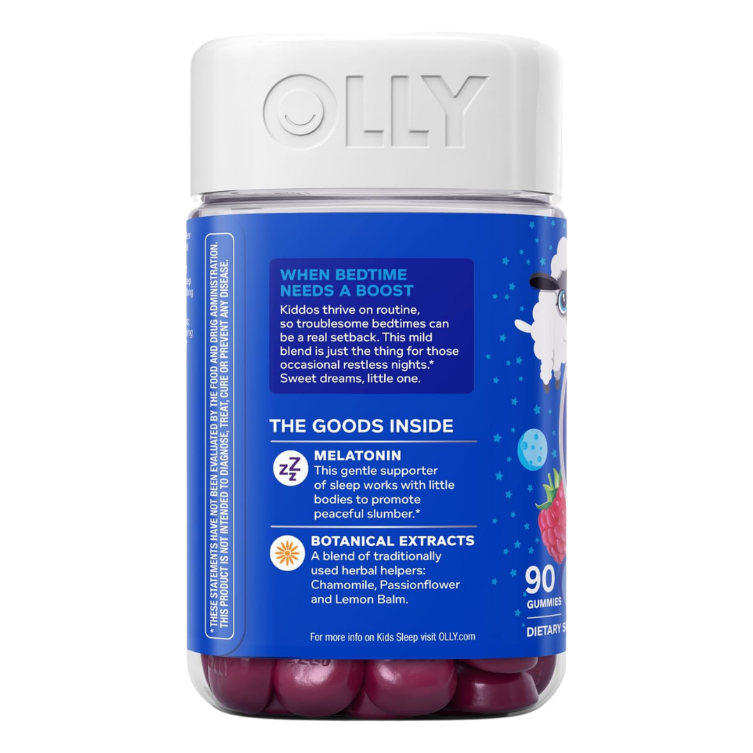 Olly Kids Sleep Razzzberry Flavored, 90 Gummies