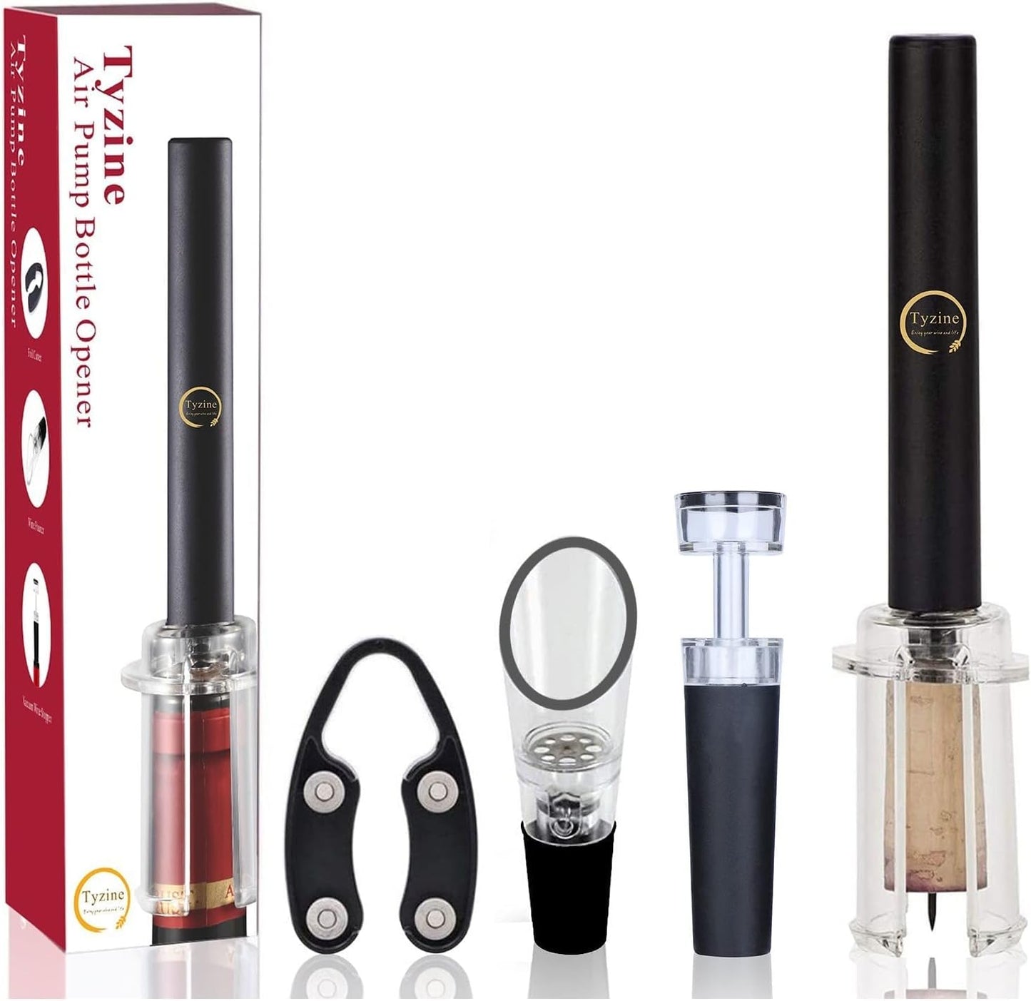 Tyzine Air Pump Bottle Opener, 1 Count