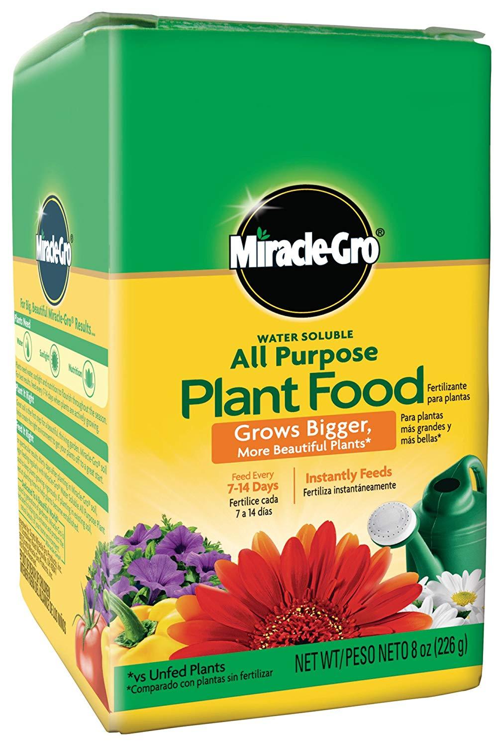 Miracle-Gro All Purpose Plant Food, Grows Bigger 8 oz (Plant Fertilizer)