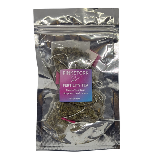 Trial Size PinkStork Fertility Tea Sweet Mint Flavor, 5 Sachets