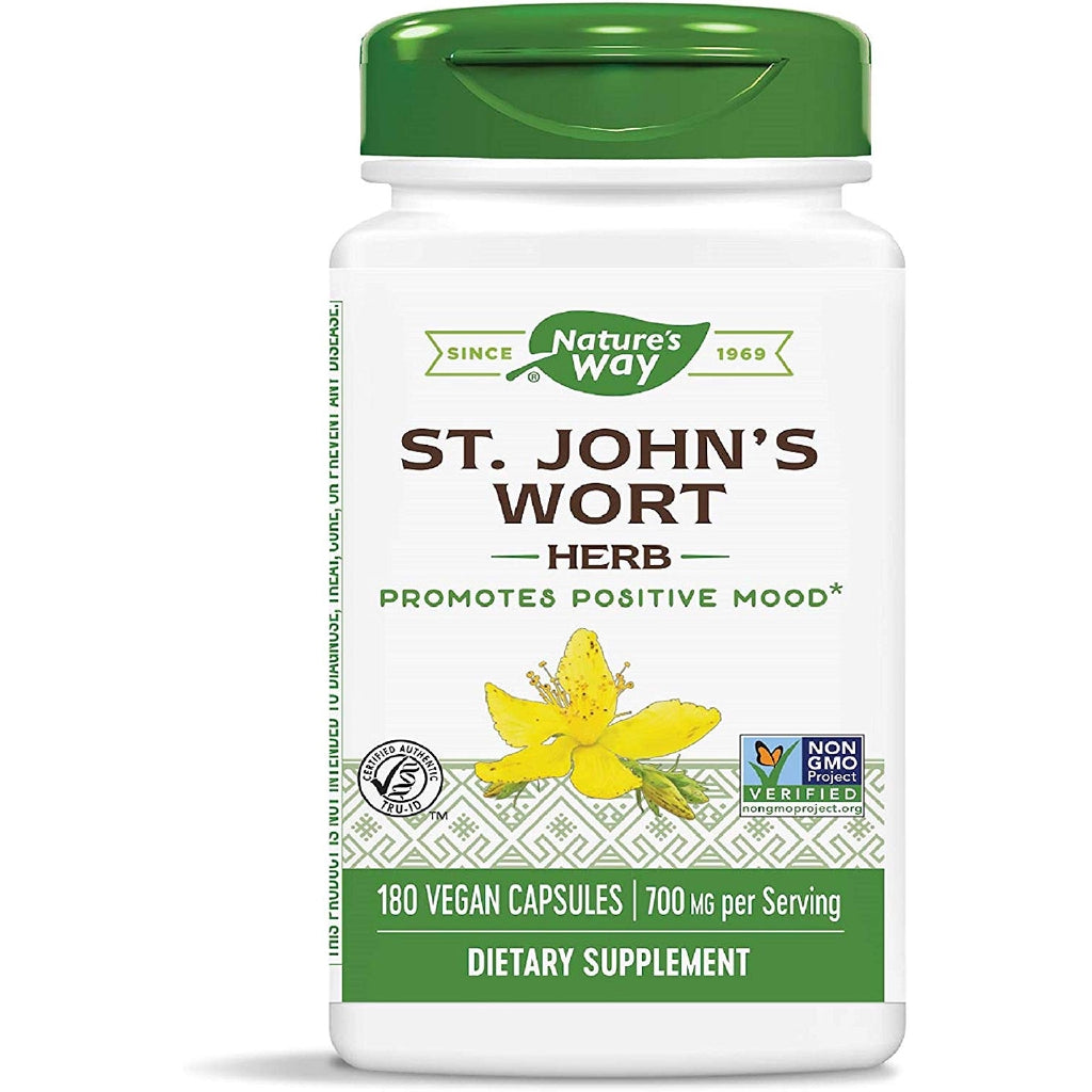 Nature's Way St. John’s Wort Herb, 700 mg per serving, 180 Vegan Capsules