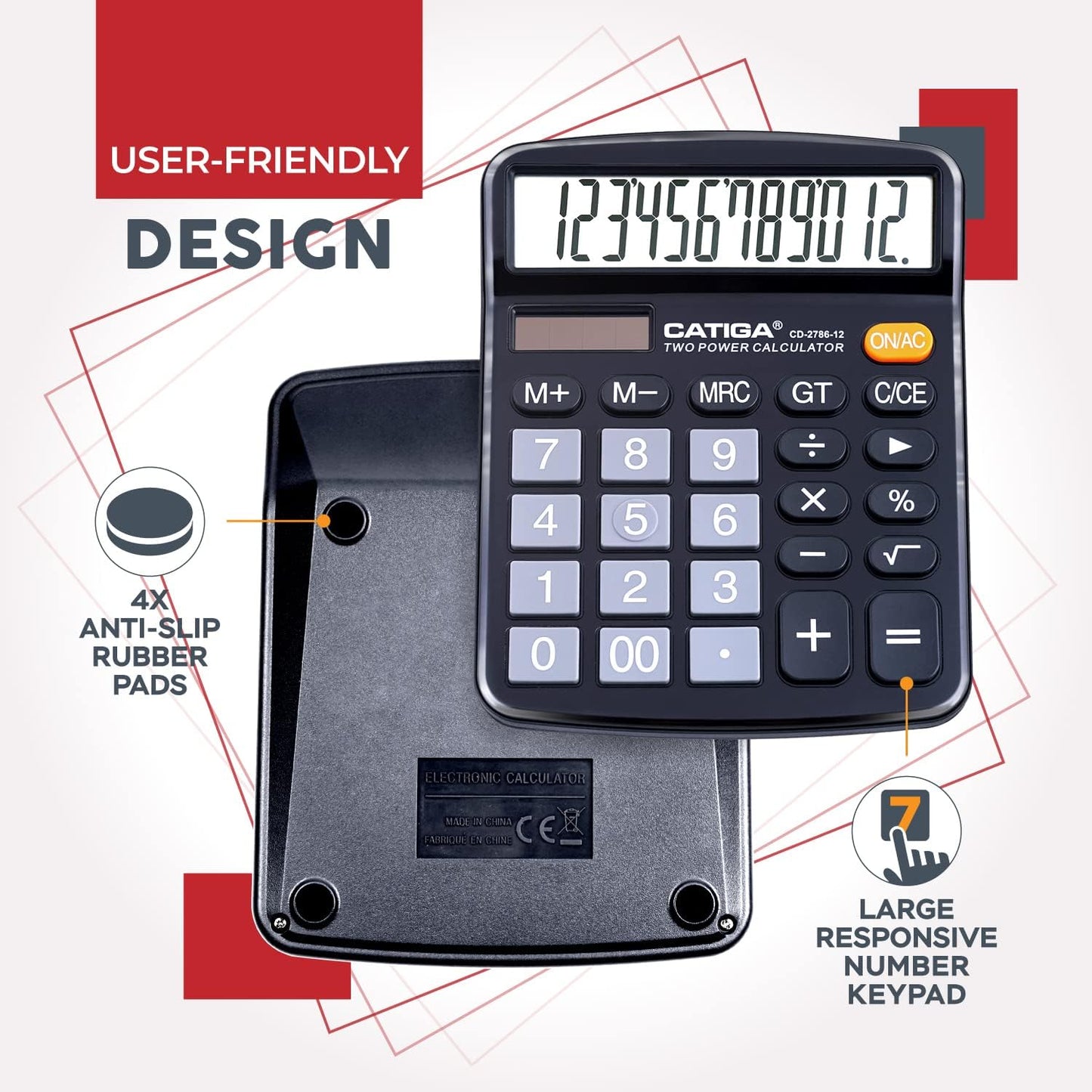 CATIGA 12-Digit Desktop Calculator CD-2786