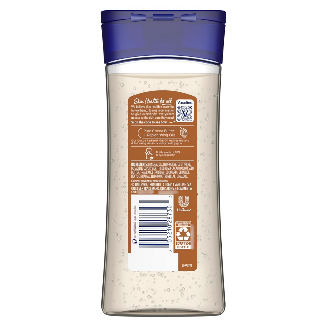 Vaseline Intensive Care Cocoa Radiant Body Gel Oil, 6.8 oz / 200 ml